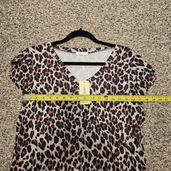 Ekouaer Cotton Leopard Print Sleeveless Pajama Sleepshirt Size Large NWT - Picture 8 of 10